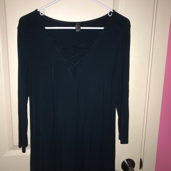 FOREVER 21 NWOT tie up dress - Picture 2 of 6